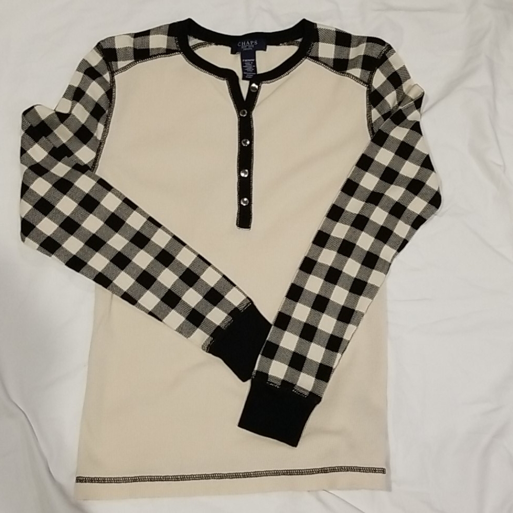 Chaps long sleeved Henley top - Picture 2 of 6